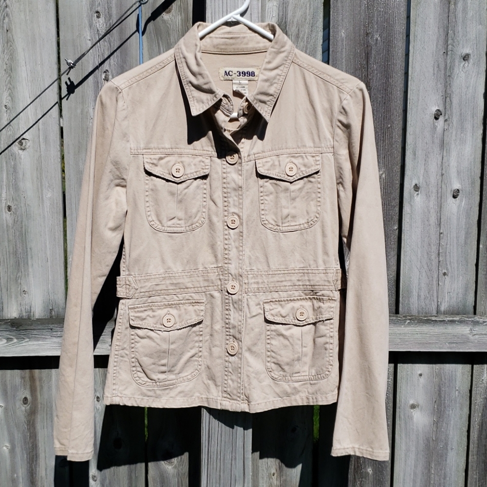 Khaki Cargo Blazer
